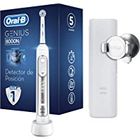 Los mejores  - Oral-B Genius 8000N CrossAction Cepillo eléctrico- 1 plata mango conectado- 5 modos blanqueado- sensible- encías- 1…
